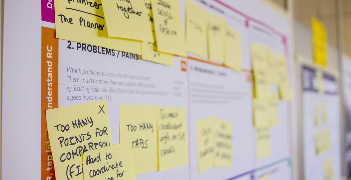 Scenario modelling process: using a Kanban board