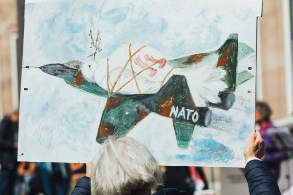 NATO vs Russia self-interest: Easter March 2025, “Never again war”. Photo by Markus on Unsplash